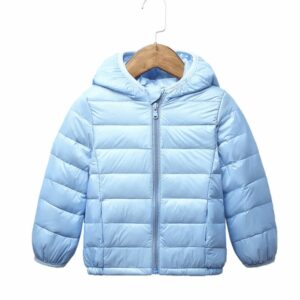 Veste d'hiver légère en duvet pour les enfants, garçons et filles, de 2 à 9 ans.