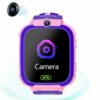 smartwatch pour enfants avec fonctions de sécurité sos tracking positionnement en temps réel appels vocaux caméra HD